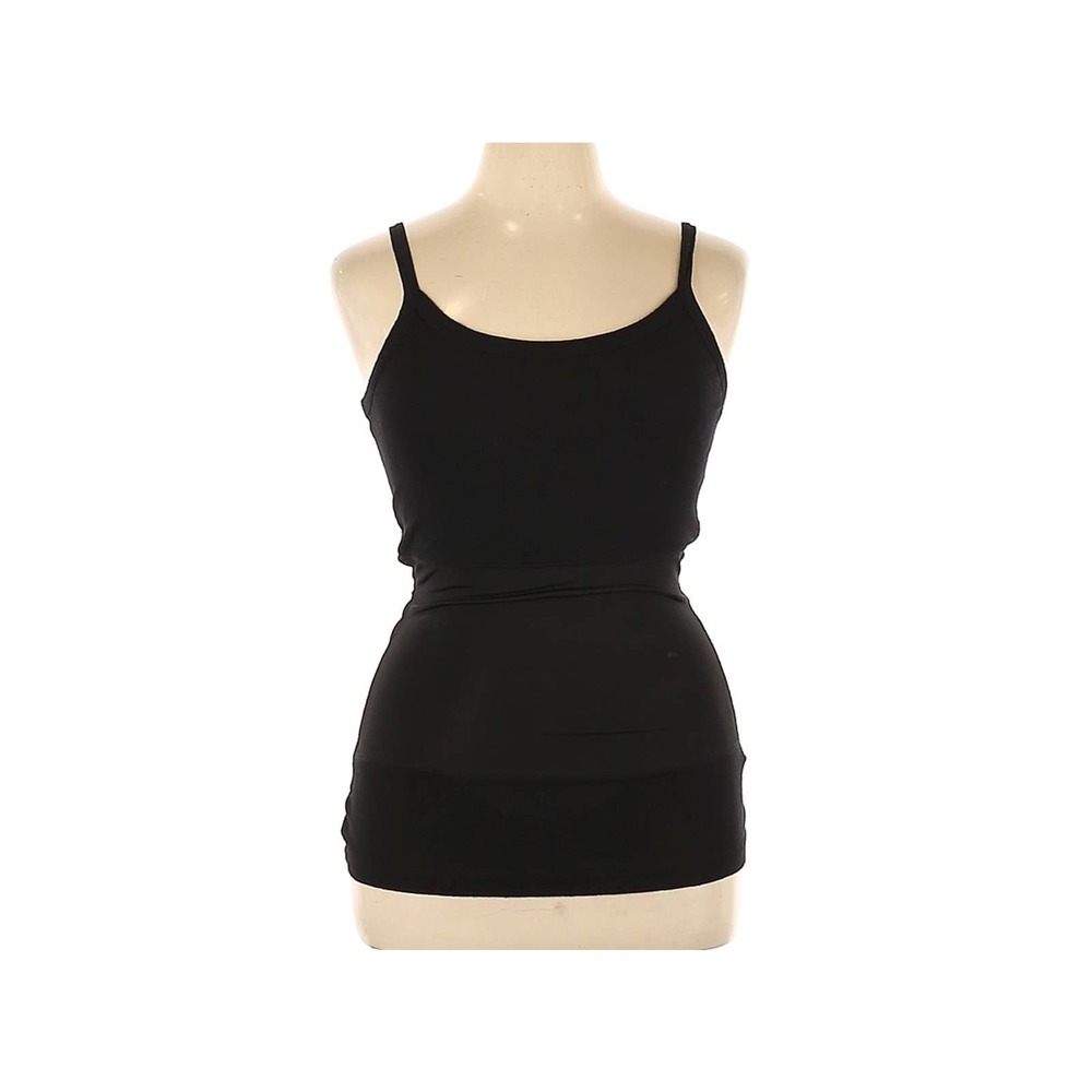 Y2K Sports wear Athletic Tank Boutique Lux Euro Black spandex Stretch Bodycon XL